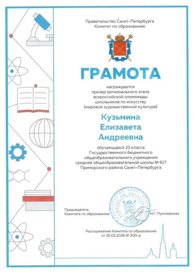 2025-2026 Кузьмина Елизавета 10ам ВСОШ МХК (Терешкина М.В.)